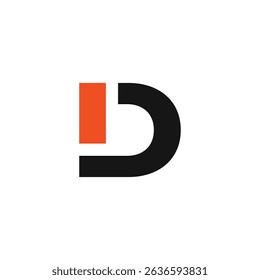 Abstract Initial Letter D Logo Design. 