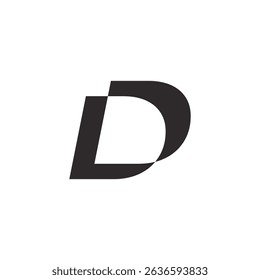 Abstract Initial Letter D Logo Design. 