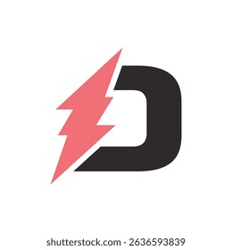 Abstract Initial Letter D Logo Design. 