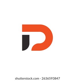 Abstract Initial Letter D Logo Design. 
