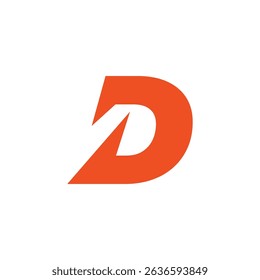 Abstract Initial Letter D Logo Design. 