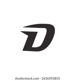 Abstract Initial Letter D Logo Design. 
