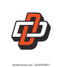 Abstract Initial Letter D Logo Design. 