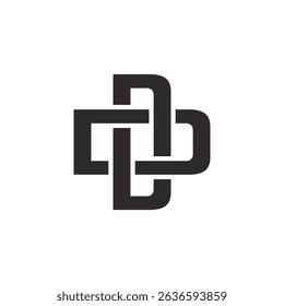 Abstract Initial Letter D Logo Design. 