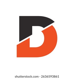 Abstract Initial Letter D Logo Design. 