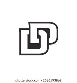 Abstract Initial Letter D Logo Design. 
