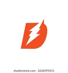 Abstract Initial Letter D Logo Design. 