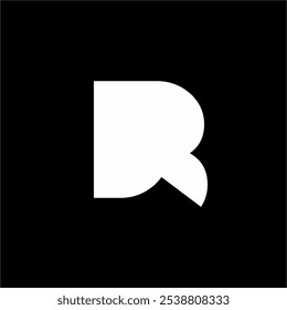 Resumo inicial letra D e R design logotipo com conceito de coração.