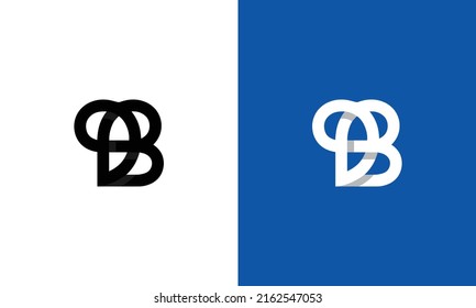 Abstract Initial Letter DB Logo Design Monogram