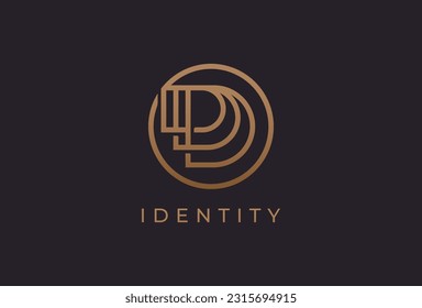 Abstract initial letter DDD logo,usable for branding and business logos, Flat Logo Design Template, vector illustration