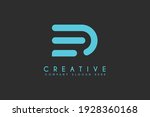 abstract initial letter DR logo design vector illustration