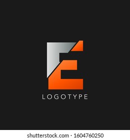 Abstract Initial Letter E logo icon vector design concept.