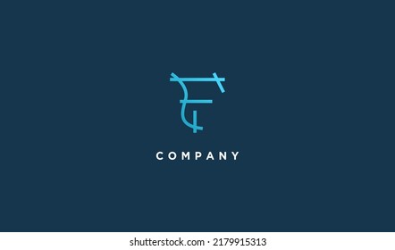 Abstract Initial Letter EF or FE Logo. Usable for Business and Branding Company Logos. Flat Vector Logo Design Template Element.