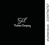 abstract initial letter f and l in the form of hand-drawn leaf in white color applied for fashion merchandise company or business also suitable for the band that has initial name FL or LF