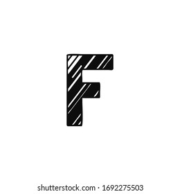 Abstract Initial Letter F Logo icon, Monogram art style vector design.