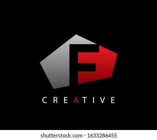 Abstract Initial Letter F Technology logo icon vector design concept.