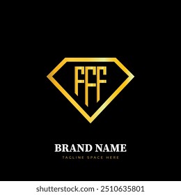 Abstract initial letter FFF logo, usable for branding and business logos, Flat Logo Design Template, vector illustration