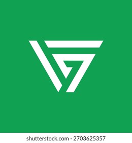 Abstract Initial Letter G Arrow Logo Design Vector Template