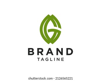 Abstract Initial Letter G  Line Logo. Flat Vector Logo Design Template Element.