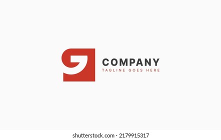 Abstraktes Logo für den Anfangsbuchstaben G. Für Firmenlogos für Unternehmen und Branding verwendet. Flaches Vectorlogo-Design-Vorlagenelement.