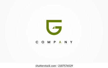 Resumen Logo De La Letra Inicial G. Usable para logotipos de marcas de empresas y empresas. Elemento de plantilla de diseño de logotipo de vectores planos.