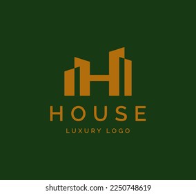Abstract Initial Letter H House Logo For Your Business or Brand
