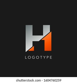 Abstract Initial Letter H logo icon vector design concept.