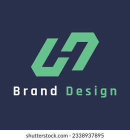 Abstract Initial Letter H Logo. H shape isolated Illustration