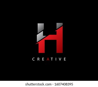 Abstract Initial Letter H Technology logo icon vector design concept.