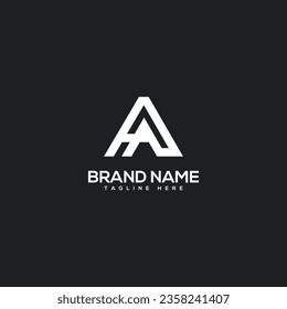 Abstract initial letter HA Ha logo design template - vector.