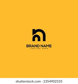 Resumen de la letra inicial HN NH plantilla de diseño del logotipo - vector