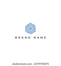 Abstract initial letter ID or DI Logo design Vector illustration in blue color isolated on a white background. Abstract letter ID logo applied for Video Production logo design inspiration template