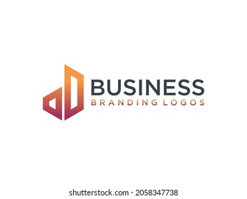 Abstract Initial Letter J Logo. Orange Linear Style isolated on White Background. Usable for Business, Technology and Branding Logos. Flat Vector Logo Design Template Element.