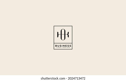Abstrakter Anfangsbuchstabe K und O-Logo, geeignet für Branding- und Unternehmenslogos, flache Logo-Design-Vorlage, Vektorgrafik
