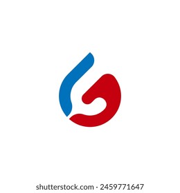 Abstractas Letra inicial L G logo diseño concepto de Vector