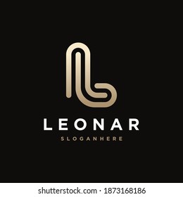 Abstract Initial Letter L logo design