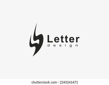 Resumen De La Letra Inicial L Logo. Letra L Forma nítida con icono de perno de trueno aislado en fondo blanco. Usable para tecnología, logotipo comercial y promoción de marca. Elemento de plantilla de diseño de logotipo de vectores planos