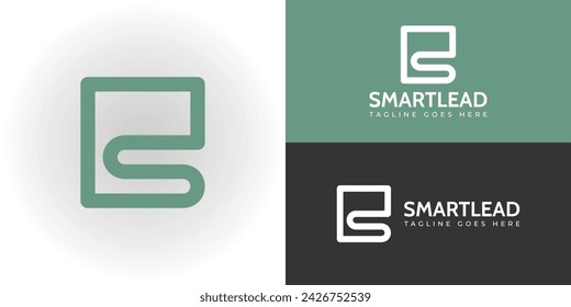 abstract initial letter L and S logo in green color isolated in white background applied for leadership training logo design also suitable for the brands or companies that have initial name SL or LS