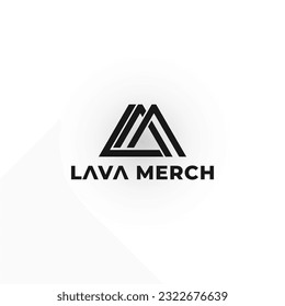 Abstract initial letter LM or ML logo in black color isolated in white background. Letters L and M triangle geometric symbol simple logo vector. Black triangle letter LM logo for sport logo design.