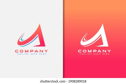 Abstract Initial Letter A Logo Design. Usable For Business, Community, Tech, Sport, Industry, Services Company. Vector Logo Design Illustration.