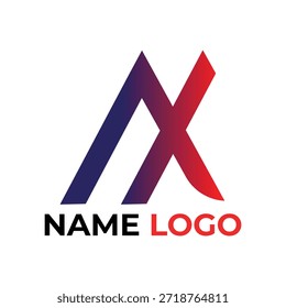 Abstrakter Anfangsbuchstabe Logo-Design Pro Vector
