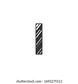 Icono del logotipo de la carta inicial, diseño vectorial de estilo de arte monograma.