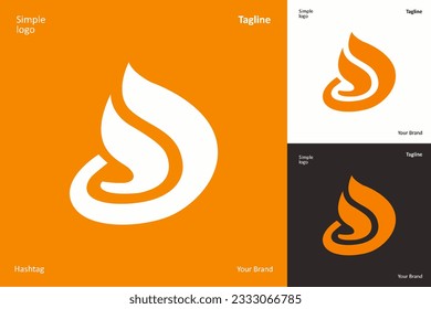 Abstract Initial Letter  and Logo shape. Colorful Geometric Shapes Linked Letters isolated on Double Background. Usable for Business and Branding Logos. Flat Vector Logo Design Template Element.