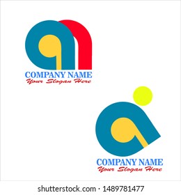 abstract Initial letter A logo vector design template