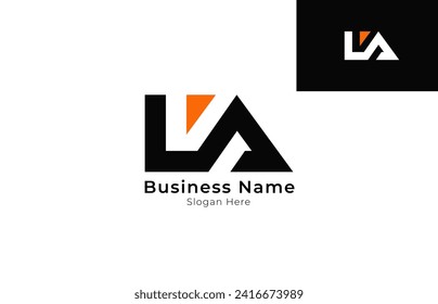 Abstrakter Anfangsbrief LVA oder VA Logo Design, Logo für Immobilienfirma, Baufirma, etc.
EPS10 Vektorlogo-Design