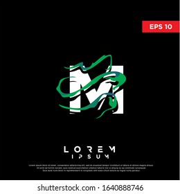 abstract initial letter m logo. modern icon, template design