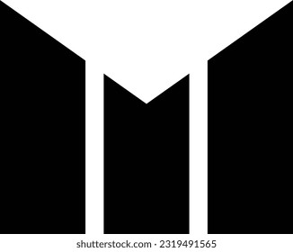Resumen de la letra inicial M Logotipo