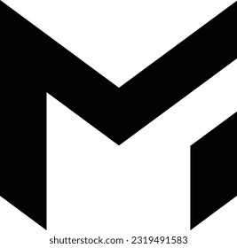 Abstract Initial Letter M Logo