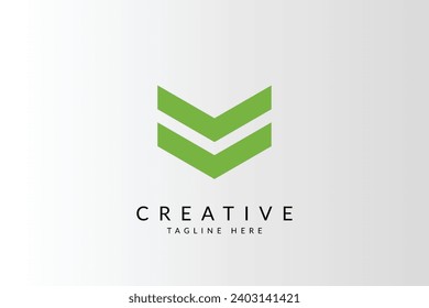 Abstract Initial Letter M Logo.
