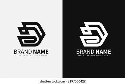 Abstract Initial Letter with Modern Stylish Concept. Monogram Alphabet Vector Logo Illustration.